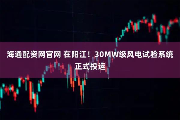 海通配资网官网 在阳江！30MW级风电试验系统正式投运