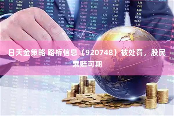 日天金策略 路桥信息（920748）被处罚，股民索赔可期