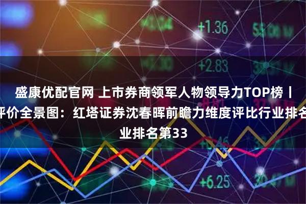 盛康优配官网 上市券商领军人物领导力TOP榜丨同业评价全景图：红塔证券沈春晖前瞻力维度评比行业排名第33